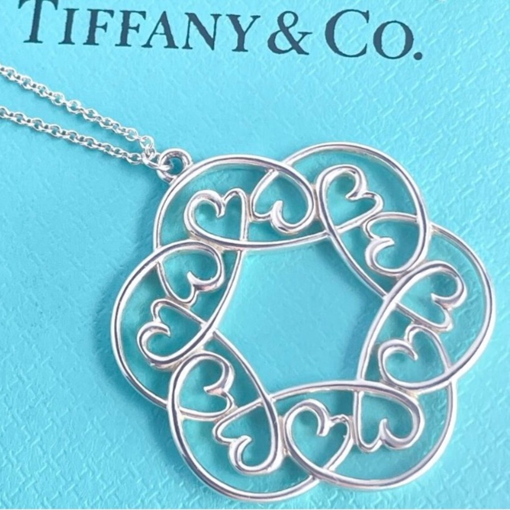 Paloma Picasso Tiffany heart necklace sterling silver